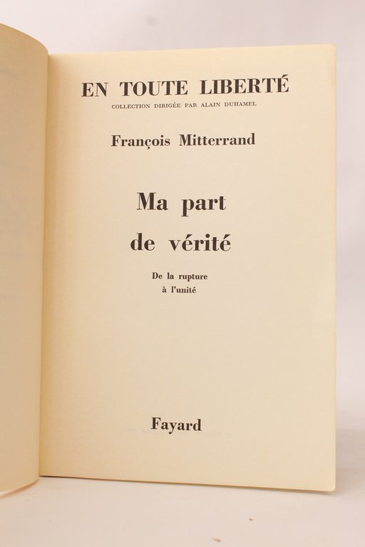 Ma part de vérité