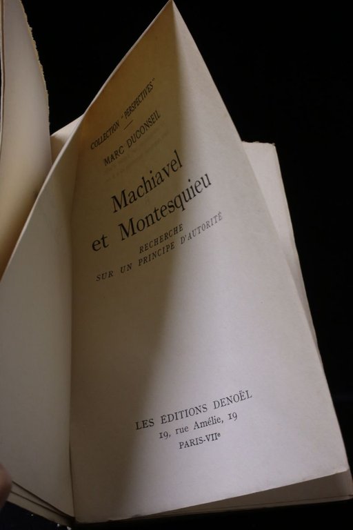 Machiavel et Montesquieu