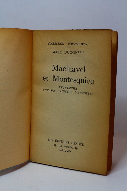 Machiavel et Montesquieu