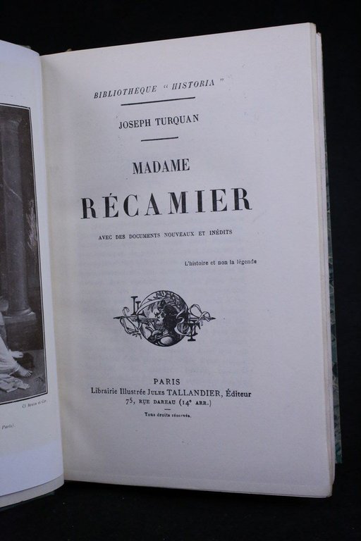 Madame Récamier avec des documents nouveaux et inédits