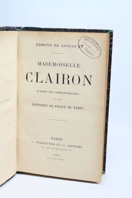 Mademoiselle Clairon