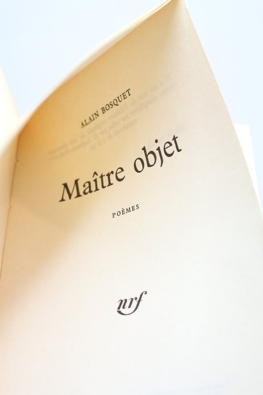 Maître objet