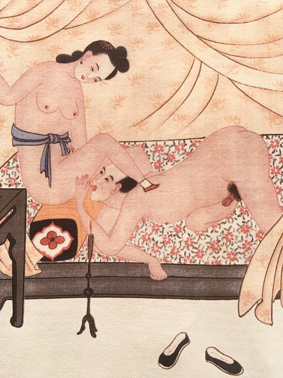 Makemono de 11 scènes chinoises érotiques. Rêve de printemps