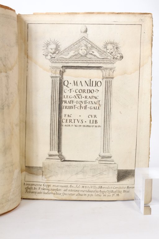 Maniliani Bononiensis monumenti historico-mystica lectio