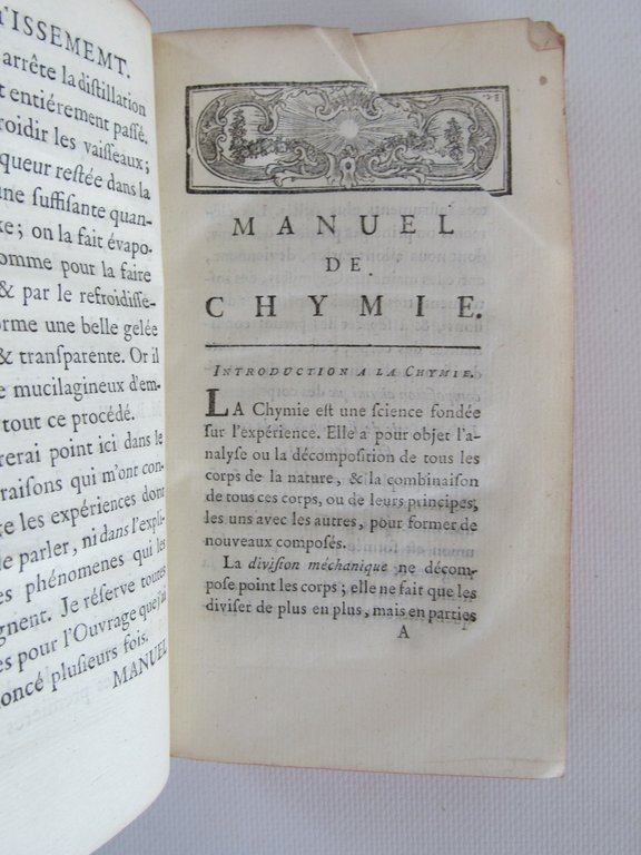 Manuel de chymie