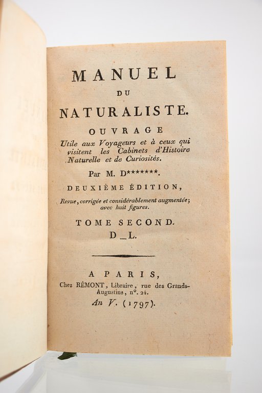 Manuel du naturaliste. Ouvrage utile aux voyageurs et à ceux …