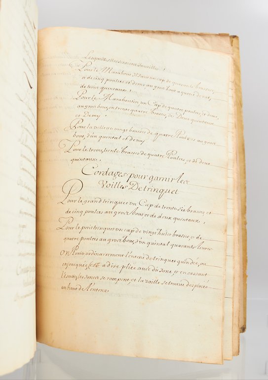 Mémoire de la construction et agréz d'une galère ordinaire, avec …