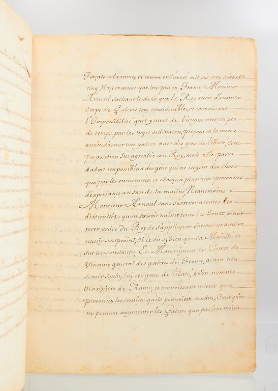 Mémoire de la construction et agréz d'une galère ordinaire, avec …