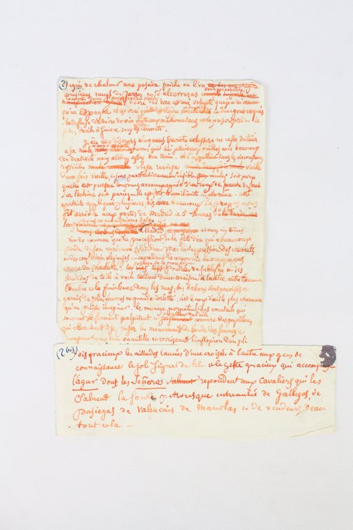 Manuscrit autographe du chapitre XI du Voyage d'Espagne Boire de …