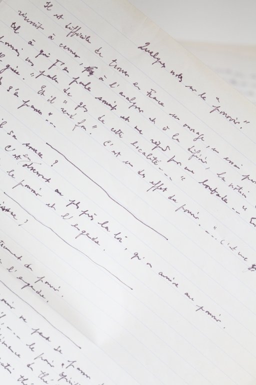 Quelques notes sur le pouvoir • Manuscrit autographe inédit de …