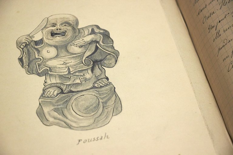 Manuscrit illustré de dessins originaux et composé de deux parties …