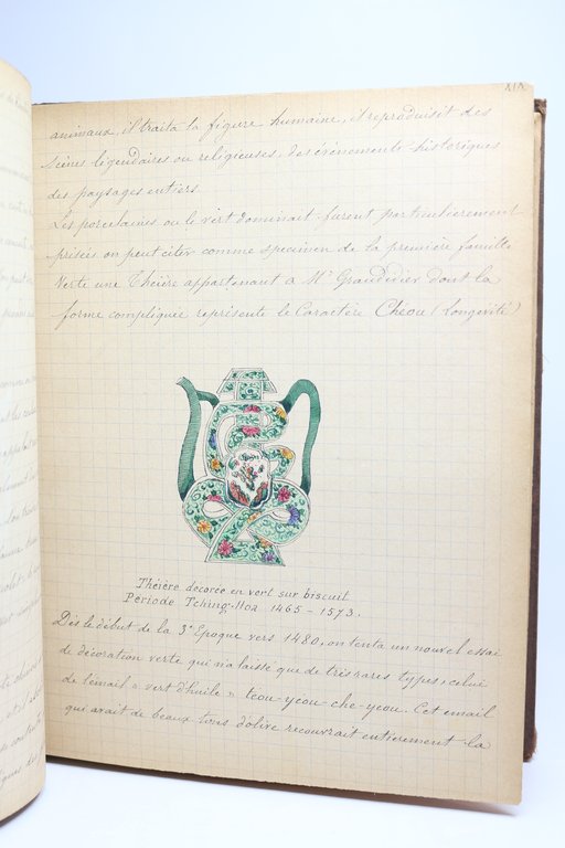 Manuscrit illustré de dessins originaux et composé de deux parties …