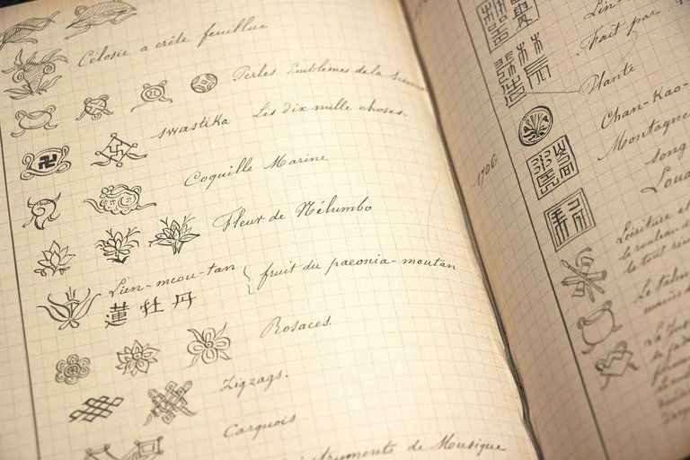 Manuscrit illustré de dessins originaux et composé de deux parties …