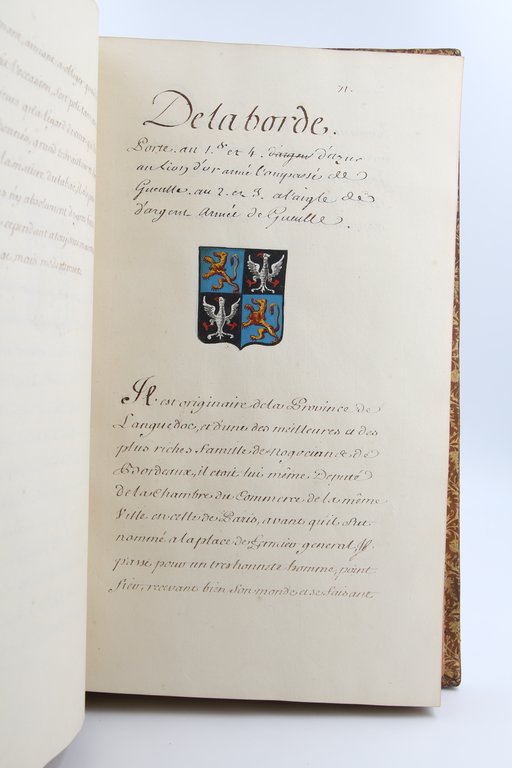 Manuscrit inédit intitulé "Mémoires pour servir à l'histoire du publicanisme …