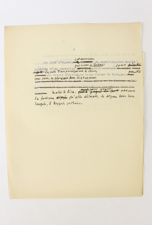 Manuscrits et tapuscrits autographes de Zadig