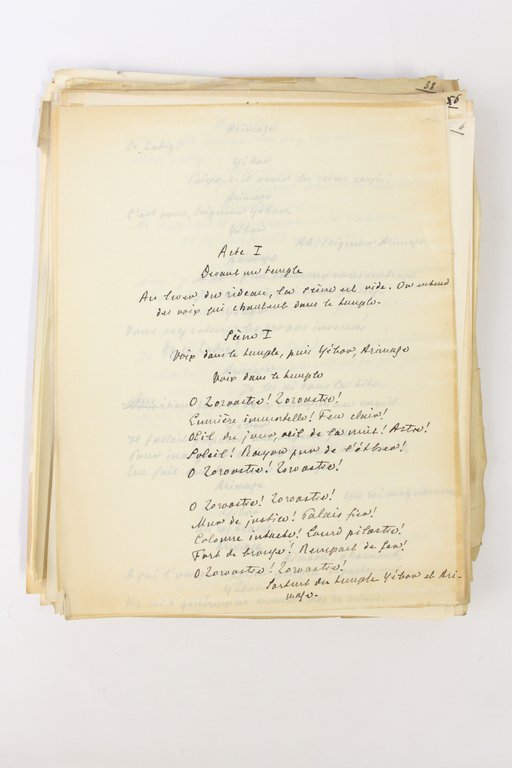 Manuscrits et tapuscrits autographes de Zadig