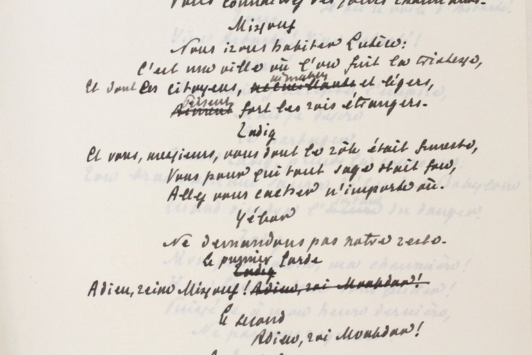 Manuscrits et tapuscrits autographes de Zadig