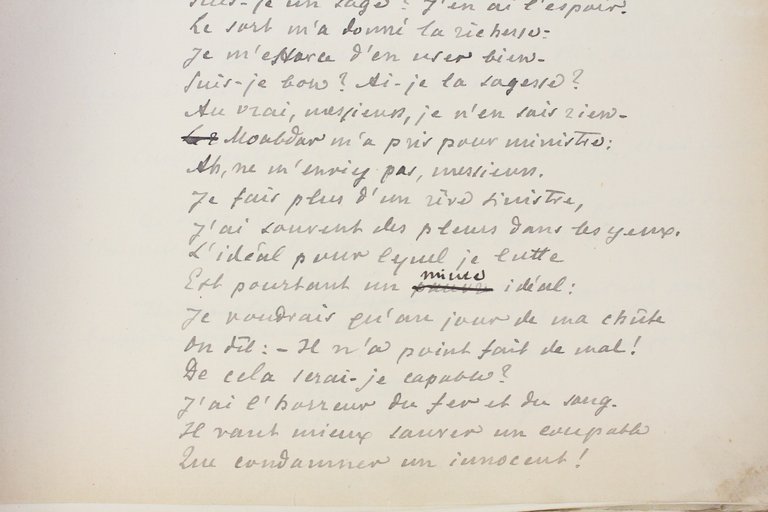 Manuscrits et tapuscrits autographes de Zadig