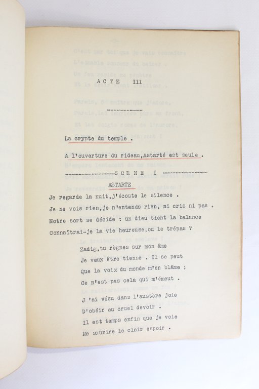 Manuscrits et tapuscrits autographes de Zadig