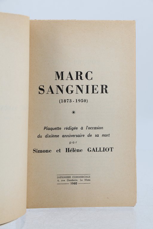 Marc Sangnier (1873-1950)