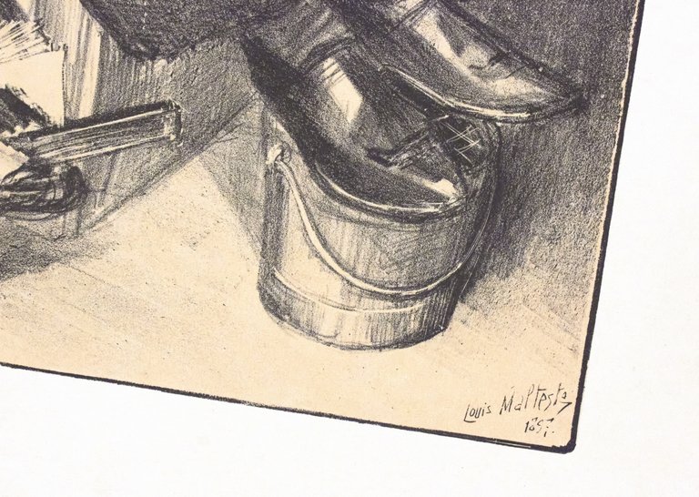 "Marchande de Lacets" - Lithographie originale sur Japon - L'Estampe …