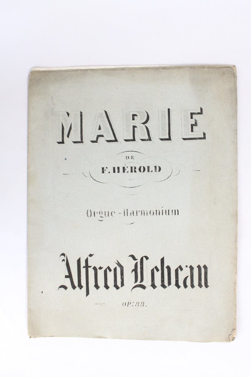 Marie, fantaisie pour orgue-harmonium