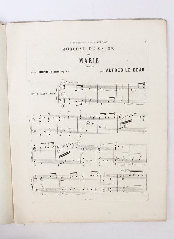 Marie, fantaisie pour orgue-harmonium