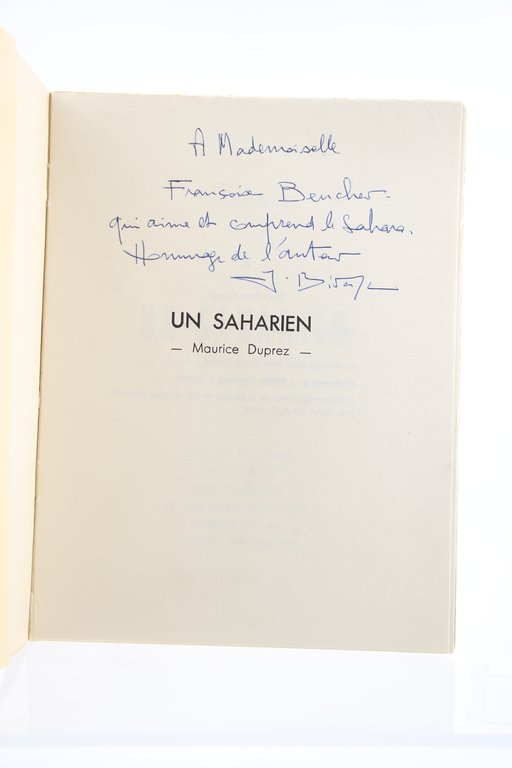 Maurice Duprez. Un Saharien