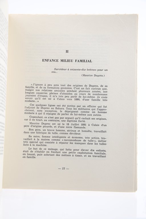 Maurice Duprez. Un Saharien