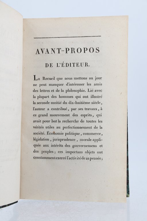 Mélanges de littérature et de philosophie du 18ème siècle