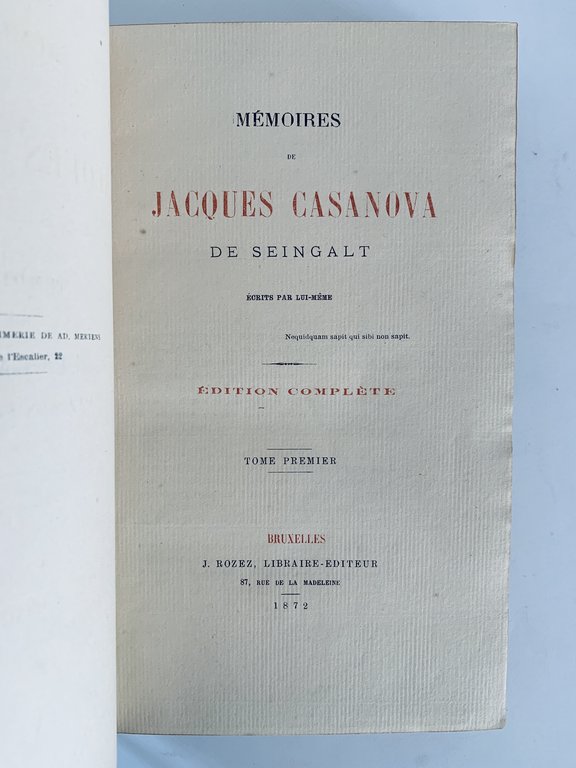Mémoires