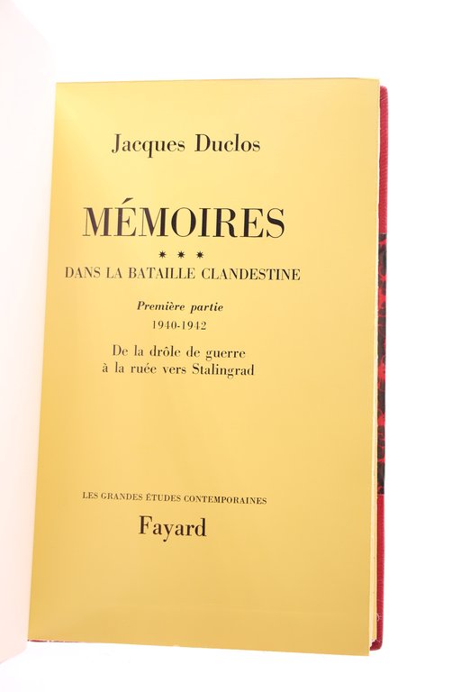 Mémoires
