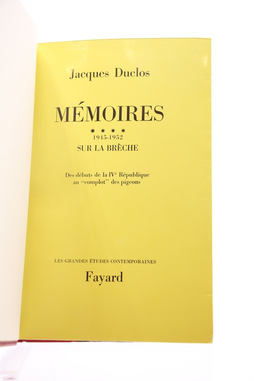 Mémoires