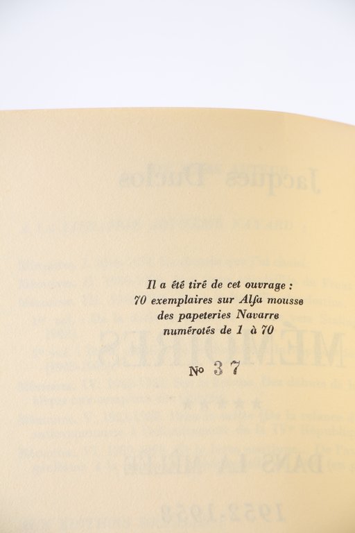 Mémoires