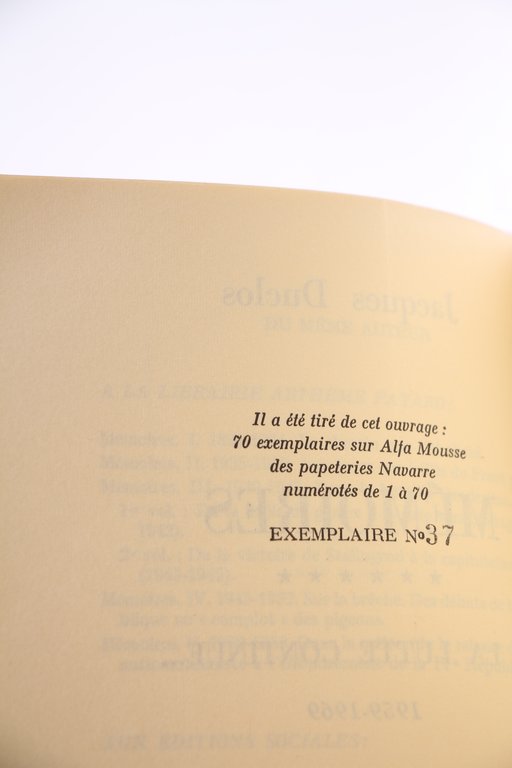 Mémoires