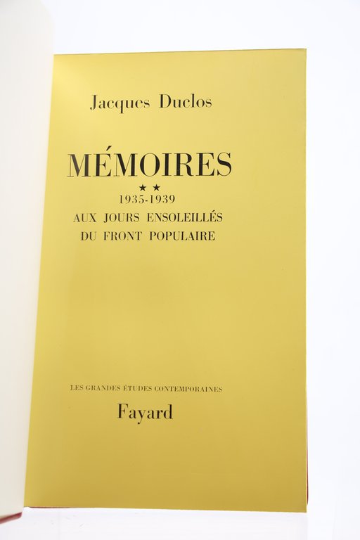 Mémoires