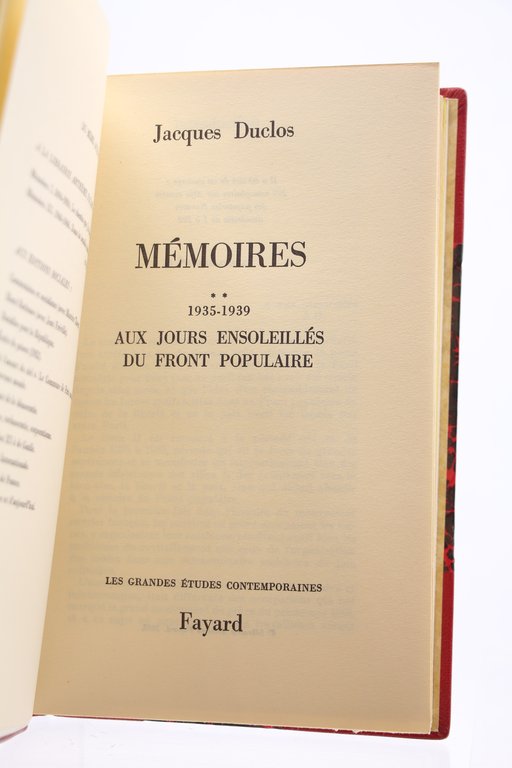 Mémoires