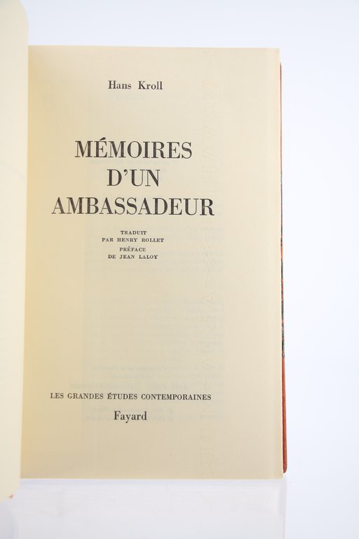 Mémoires d'un Ambassadeur