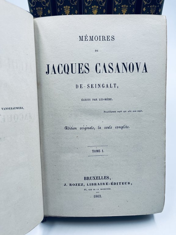 Mémoires de Jacques Casanova