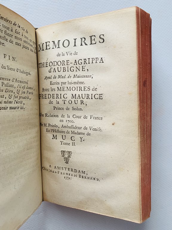 Memoires de la vie de Theodore-Agrippa d'Aubigné. Avec les memoires …