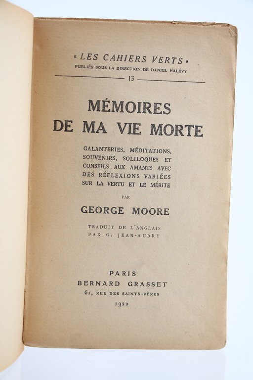 Mémoires de ma vie morte