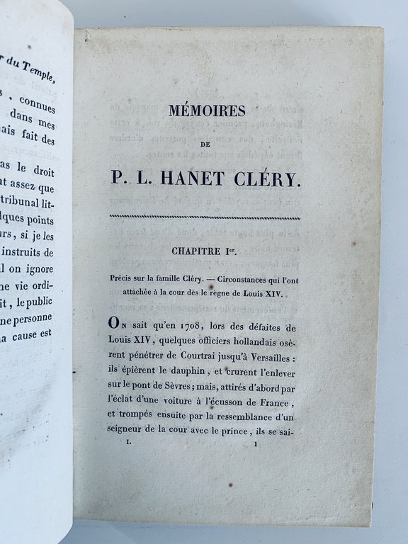 Mémoires de P. L. Hanet Cléry, ancien valet de chambre …