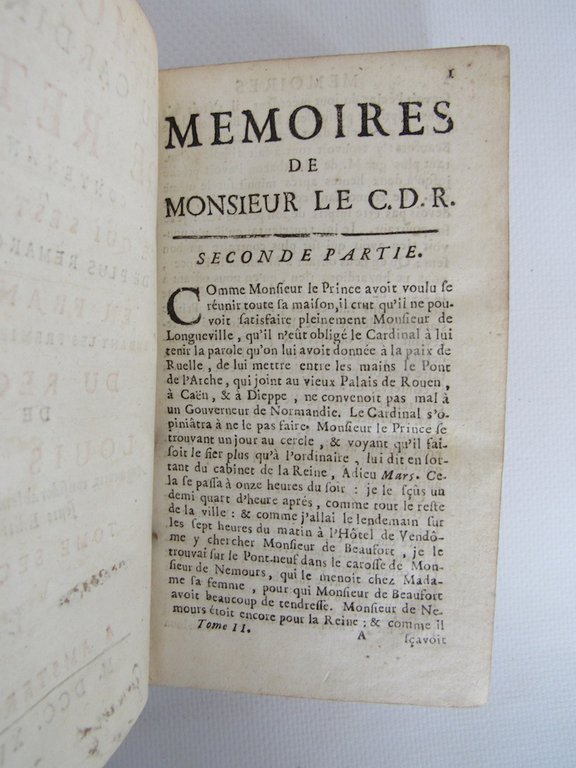 Memoires du Cardinal de Retz