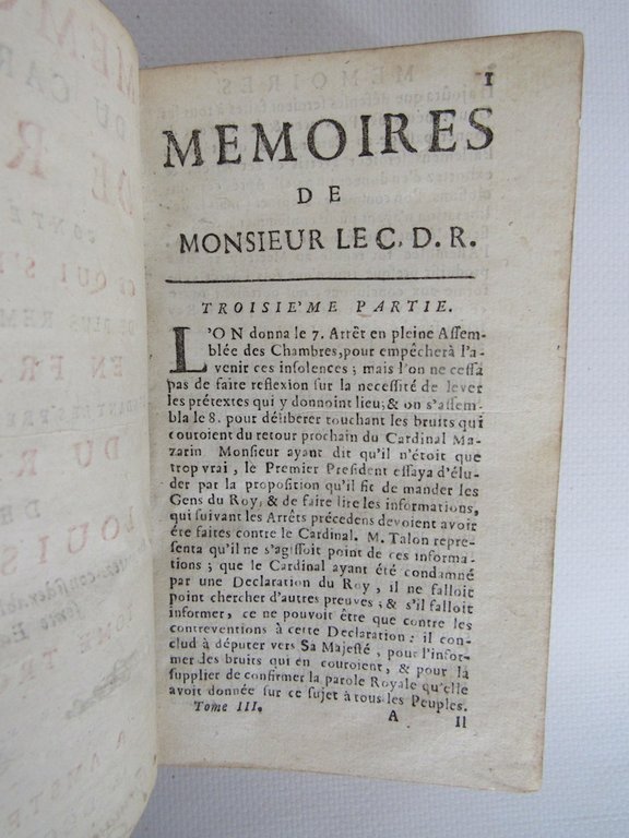 Memoires du Cardinal de Retz