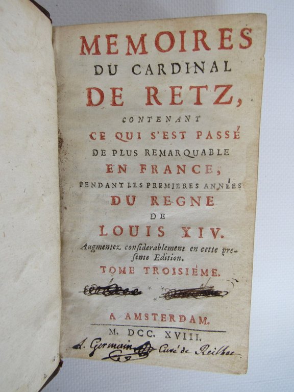 Memoires du Cardinal de Retz