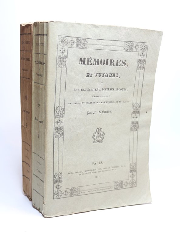Mémoires et voyages, ou diverses lettres écrites à diverses époques …