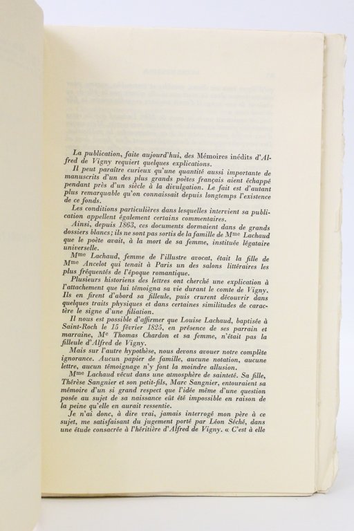 Mémoires inédits. Fragments et projets