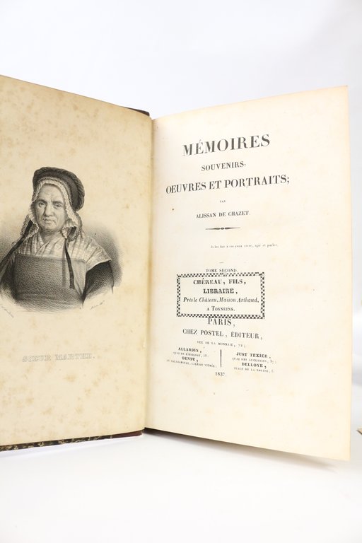 Mémoires, souvenirs, oeuvres et portraits