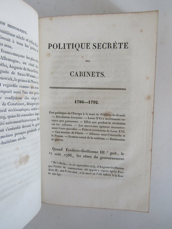 Mémoires tirés des papiers d'un homme d'Etat, sur les causes …