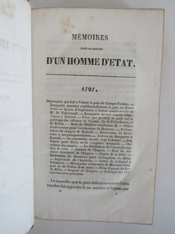 Mémoires tirés des papiers d'un homme d'Etat, sur les causes …